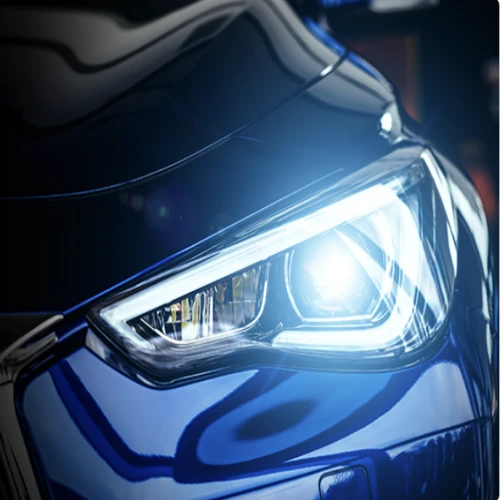 Teste de iluminação automotiva